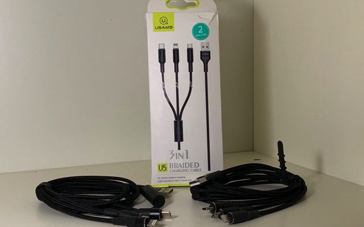 Multi Cavo USB con 3 connettori in 1 unico cavo: micro-usb + usb-c + lighting per ricarica 18-10-2019